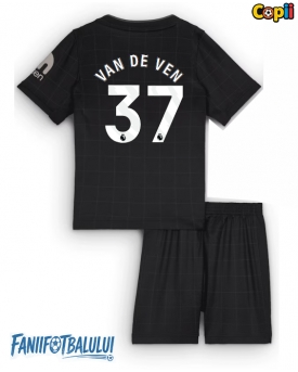 Tottenham Hotspur Micky van de Ven #37 Echipament de Fotbal Replică 2025-26 Copii Deplasare (+ Șorturi)